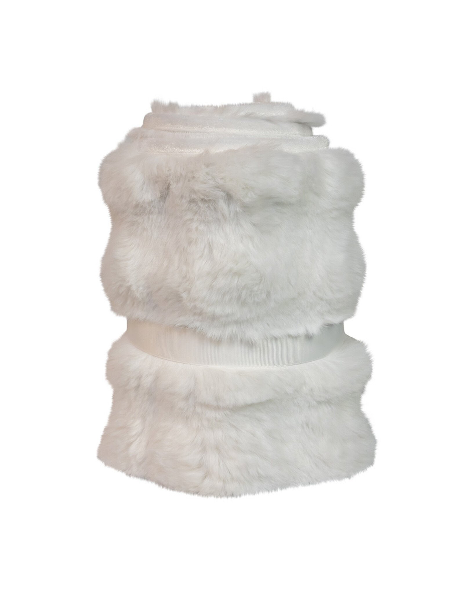 Kurt Adler Christmas Tree Collar 24 Inch White Fur Tree Collar