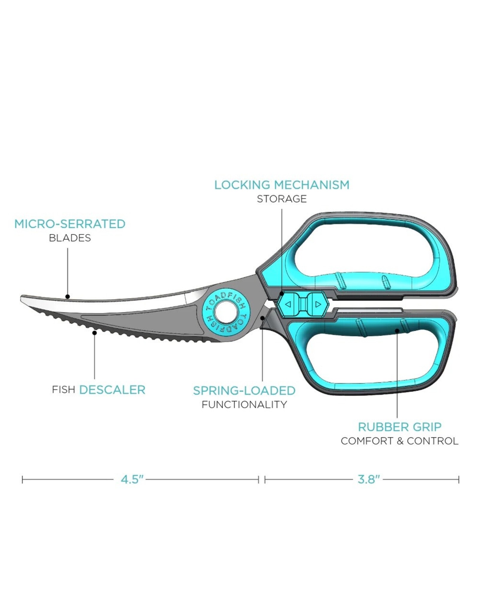 Toadfish Outfitters Ultimate Utility Shears and Sheath