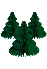 Hester & Cook Honeycomb Paper Decor Set 3 Honeycomb Christmas Trees SM