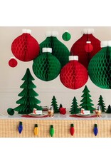 Hester & Cook Honeycomb Paper Decor Set Honeycomb Christmas Trees LG MD