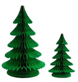 Hester & Cook Honeycomb Paper Decor Set Honeycomb Christmas Trees LG MD