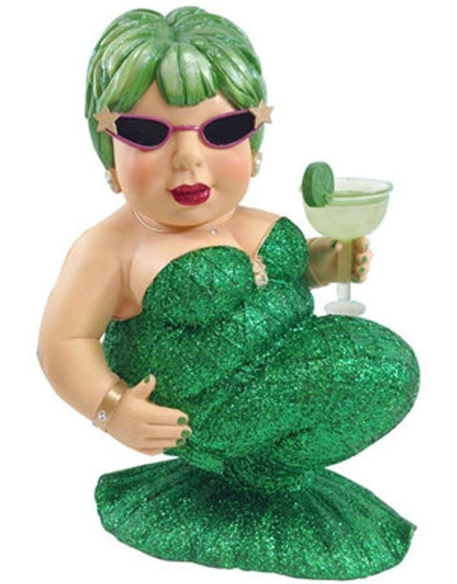 December Diamonds Mermaids Green Margarita Display II Figure LG 14H