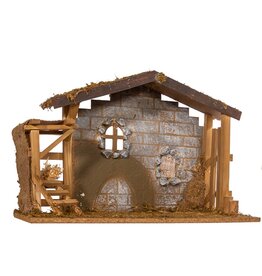 Kurt Adler Nativity Creche Stable Decor Large