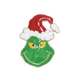 Periwinkle by Barlow Christmas Brooch Lapel Pin | Grinch You're a Mean One