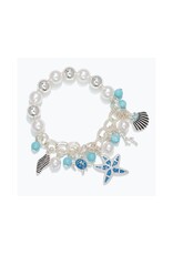 Periwinkle by Barlow Bracelets | Blue Sea-Life Charms w Pearls