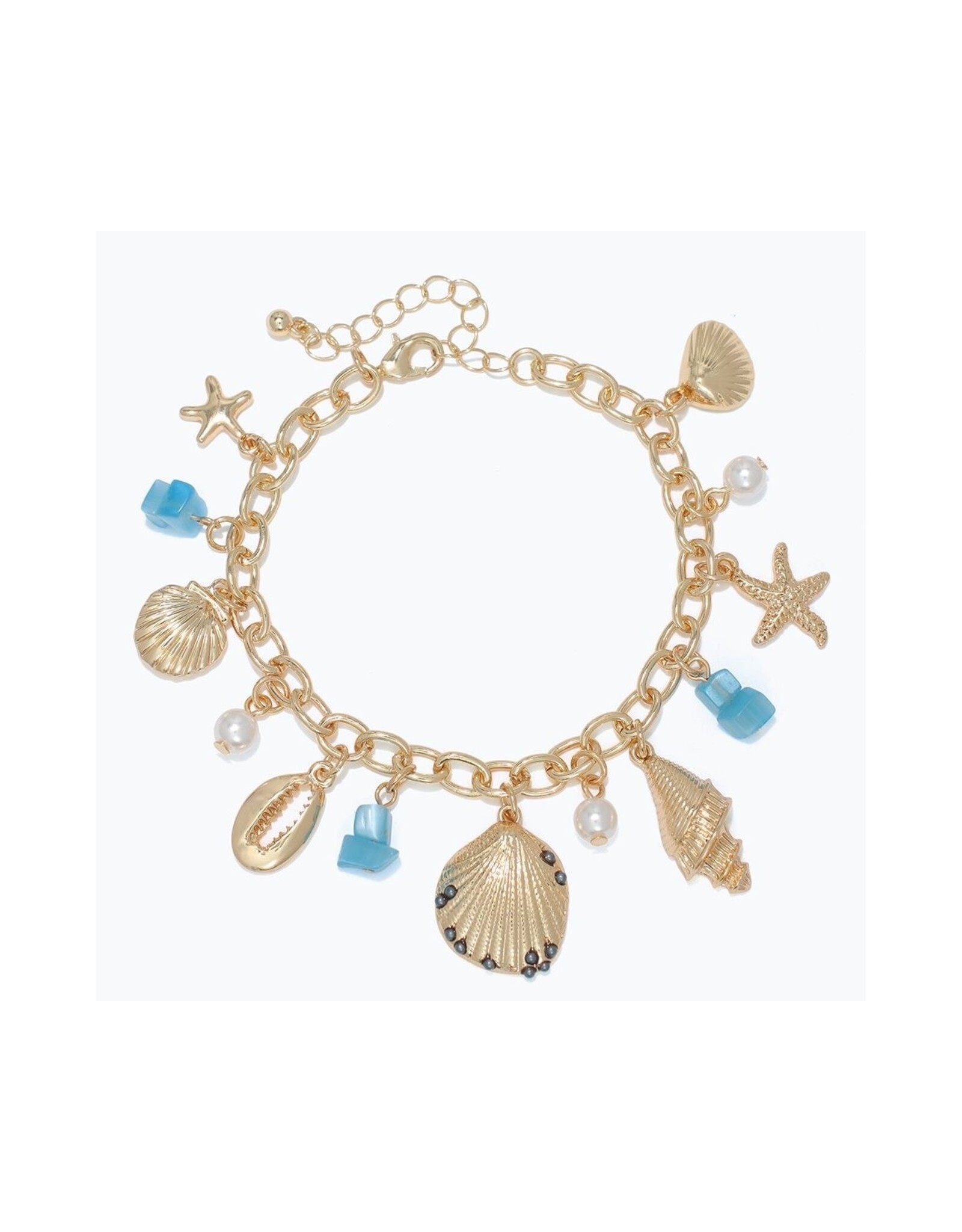 Periwinkle by Barlow Bracelets | Gold Sea-Life Charms