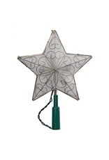 Kurt Adler Christmas Tree Topper 5 Point Wire Star 8.5 inch