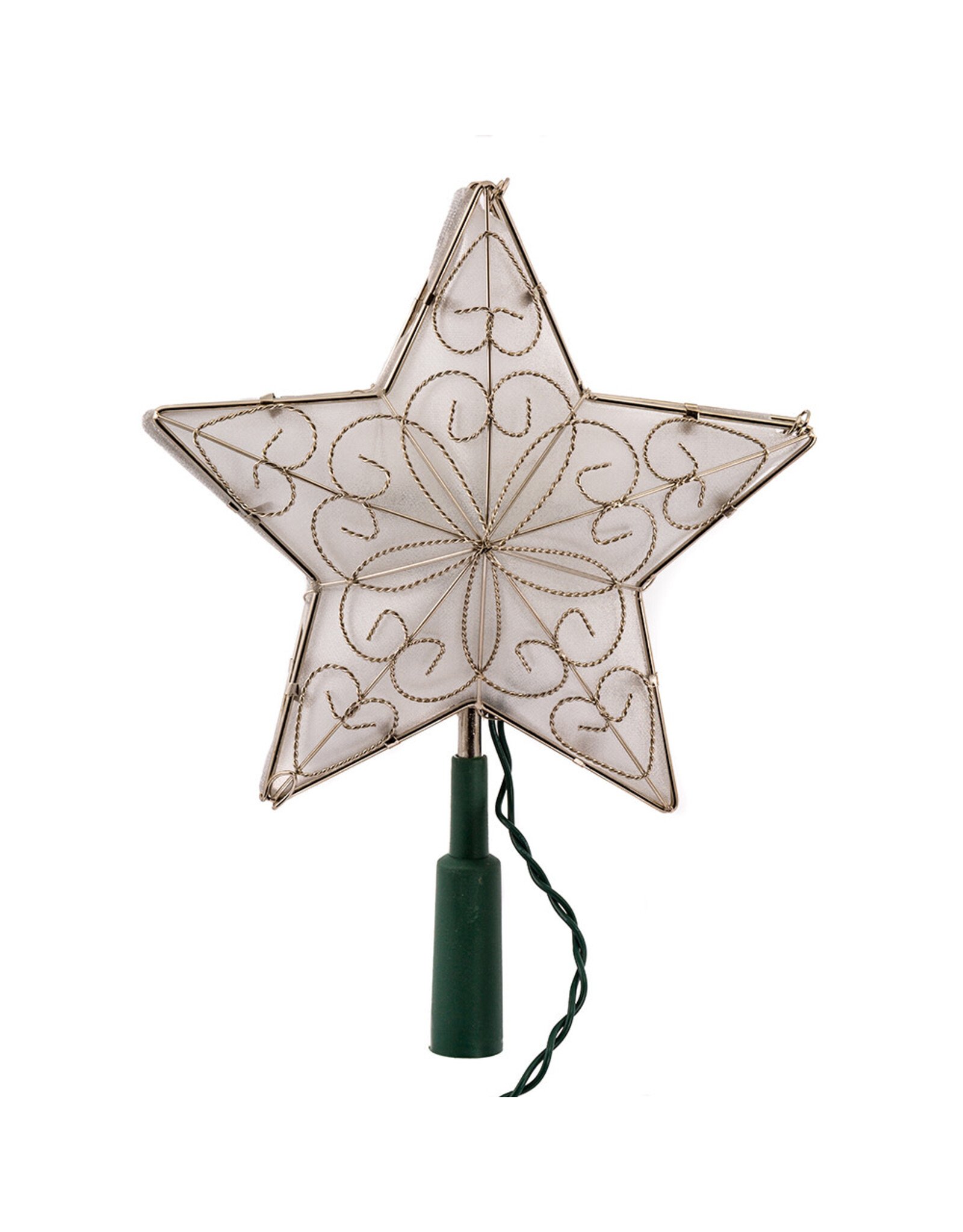 Kurt Adler Christmas Tree Topper 5 Point Wire Star 8.5 inch