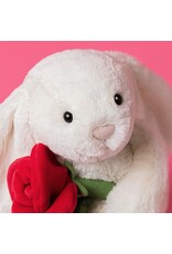 JellyCat Bashful Cream Bunny With Rose