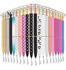 DIGS-N-GIFTS Diamond Pens Gem Top Ballpoint Pen | Random Color 1ct