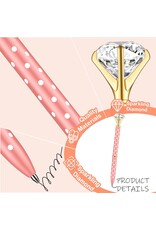 DIGS-N-GIFTS Diamond Pens Gem Top Ballpoint Pen | Random Color 1ct