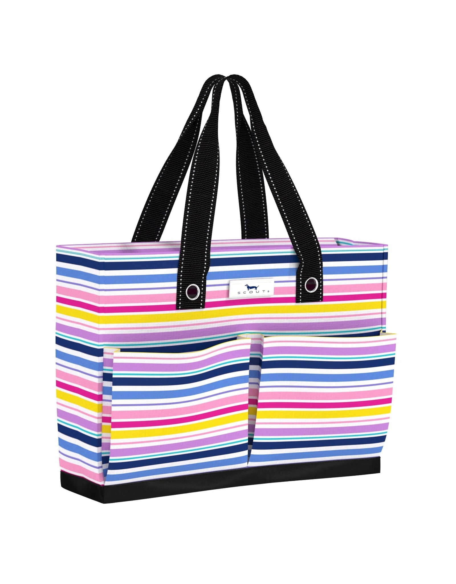Scout Bags Uptown Pocket Tote Bag w Zipper Stripe A Pose