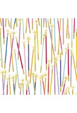 Caspari Gift Wrapping Paper 5ft Roll Party Candles Birthday Sparklers