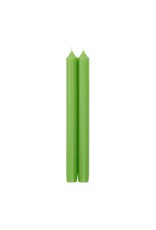 Caspari Crown Candles Tapers 10 inch 2pk Spring Green