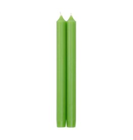 Caspari Crown Candles Tapers 10 inch 2pk Spring Green