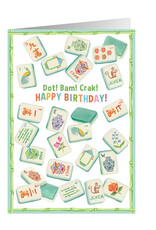 Caspari Birthday Card Mahjong Birthday