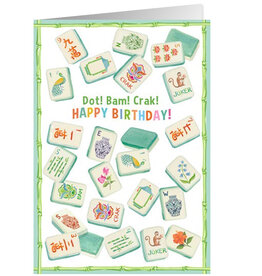Caspari Birthday Card Mahjong Birthday