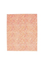 Caspari Paper Guest Towel Napkins 15pk Fretwork Orange