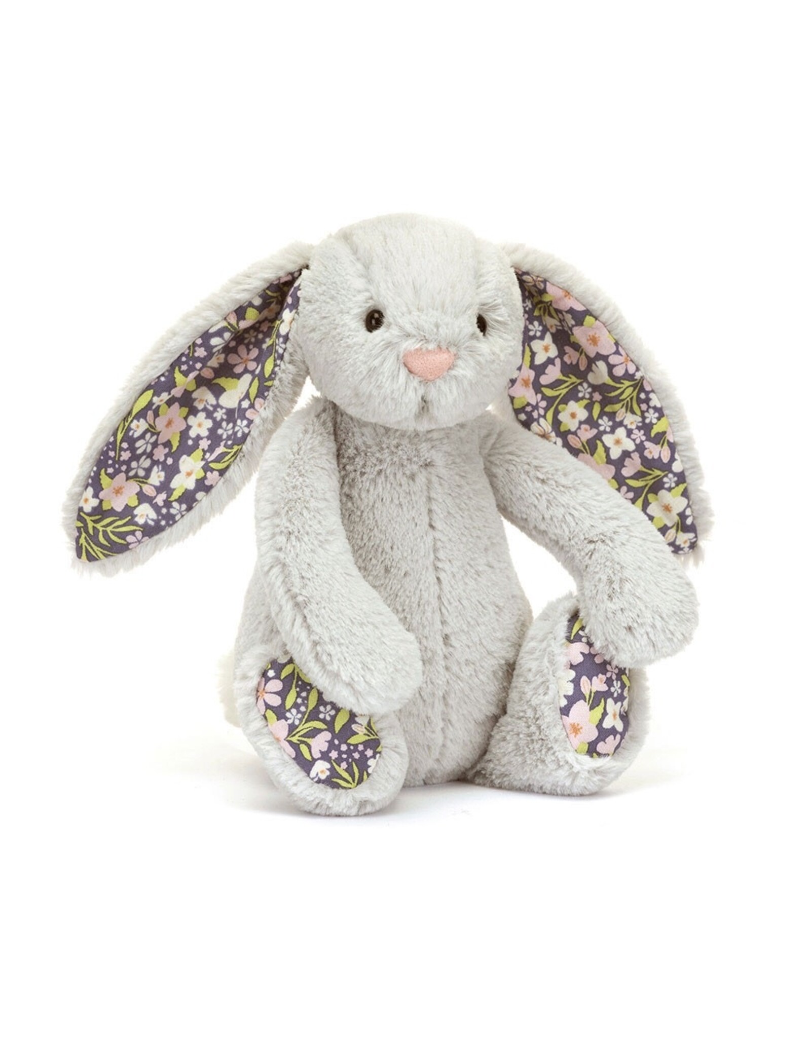 JellyCat Little Blossom Gray Silver Bunny Bloom