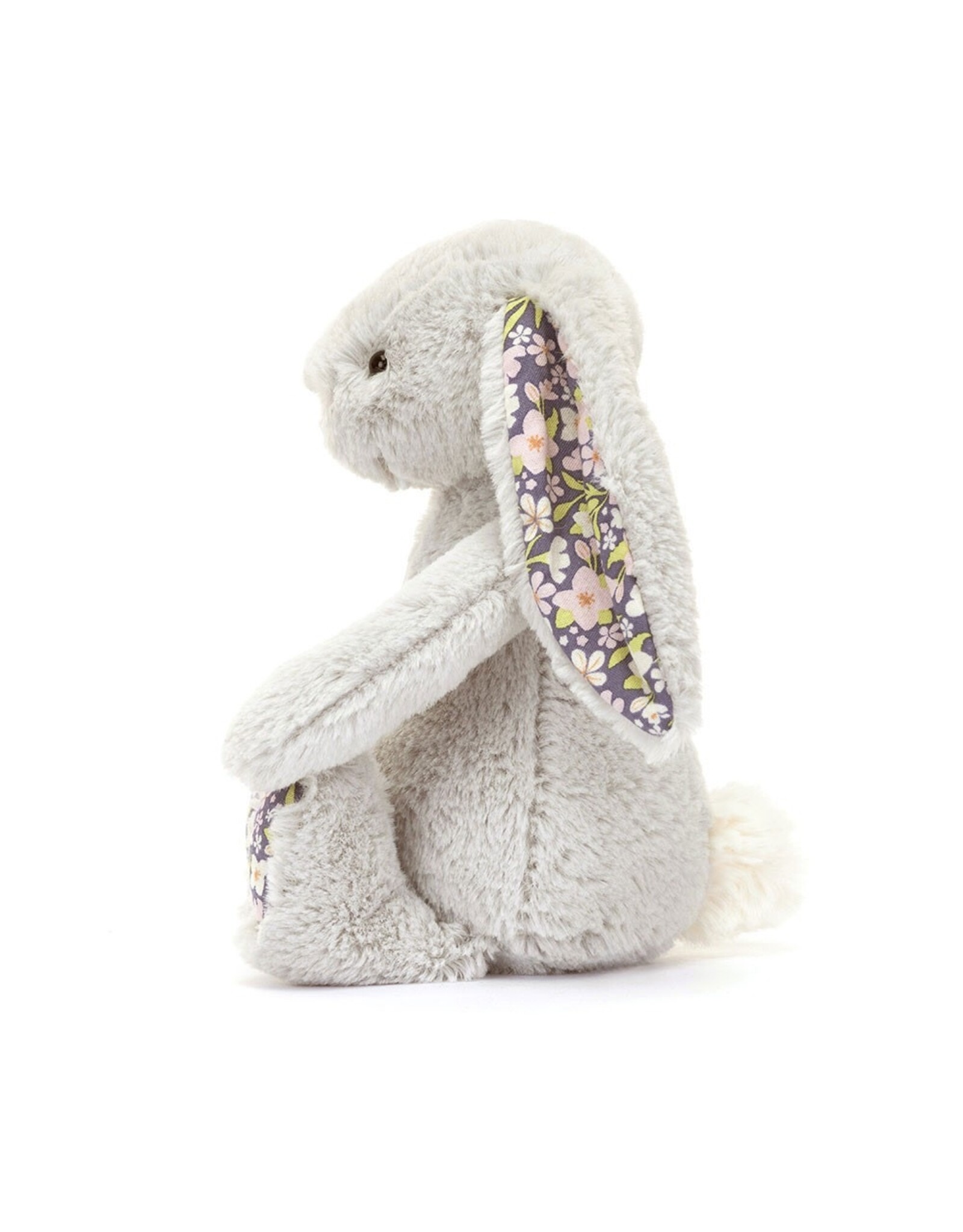 JellyCat Little Blossom Gray Silver Bunny Bloom