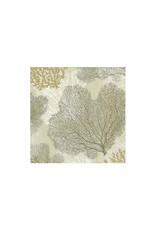 Caspari Paper Cocktail Napkins 20pk Sea Fans - Taupe
