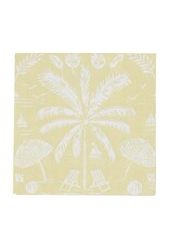 Caspari Paper Cocktail Napkins 20pk Palms And Parasols Key Lime
