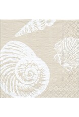Caspari Paper Cocktail Napkins 20pk Shells - Sand