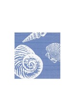Caspari Paper Cocktail Napkins 20pk Shells - Ocean Blue