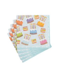 Caspari Birthday Paper Cocktail Napkins 20pk Birthday Cake Frosting