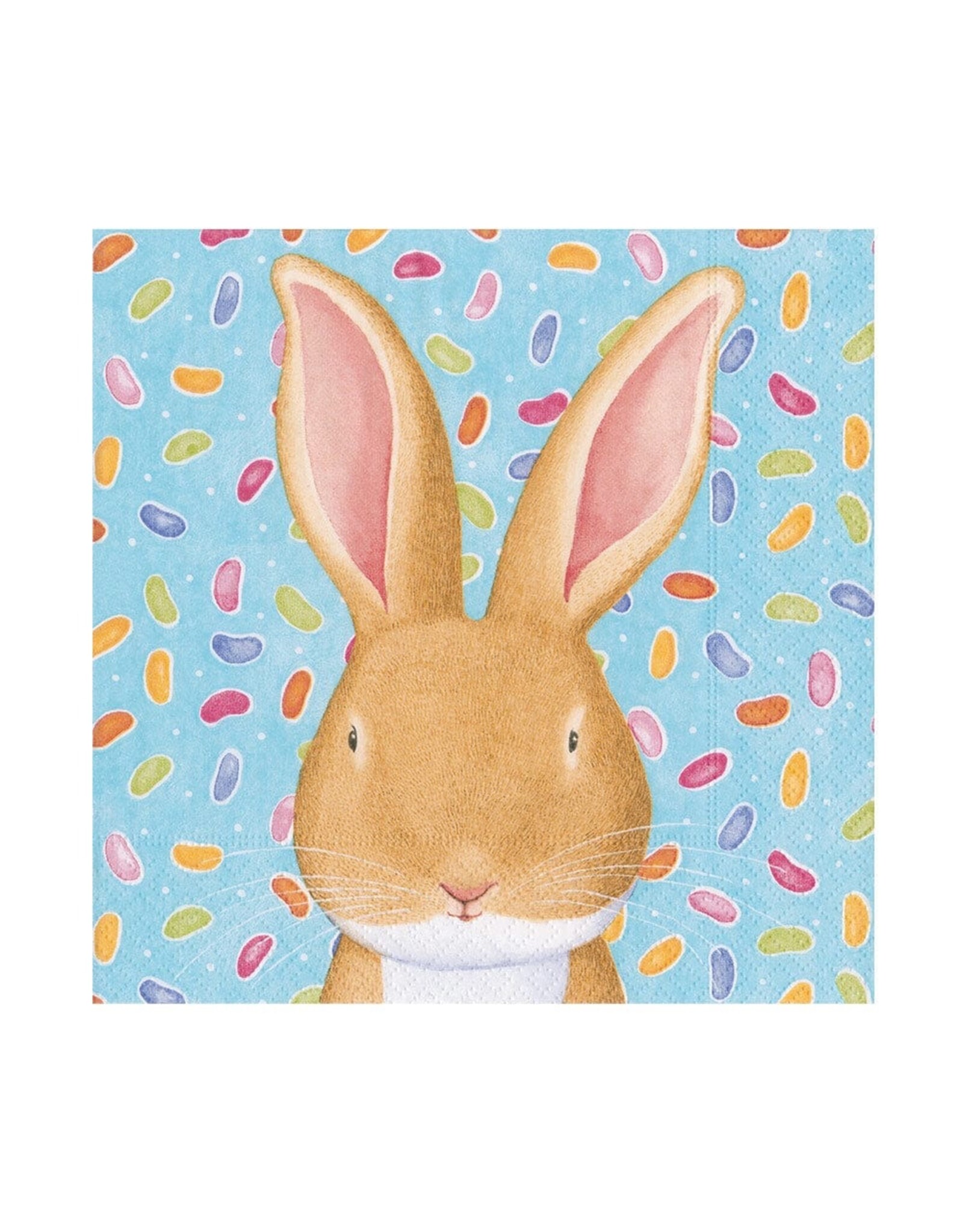 Caspari Easter Paper Lunch Napkins 20ct Wabbit Bunny Rabbit