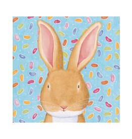 Caspari Easter Paper Lunch Napkins 20ct Wabbit Bunny Rabbit