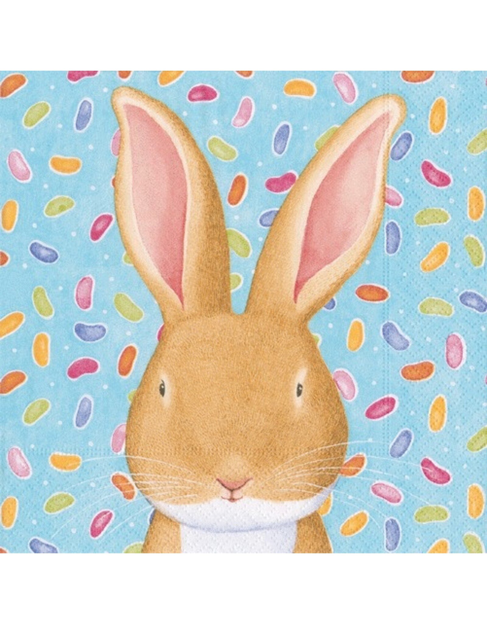 Caspari Easter Paper Lunch Napkins 20ct Wabbit Bunny Rabbit