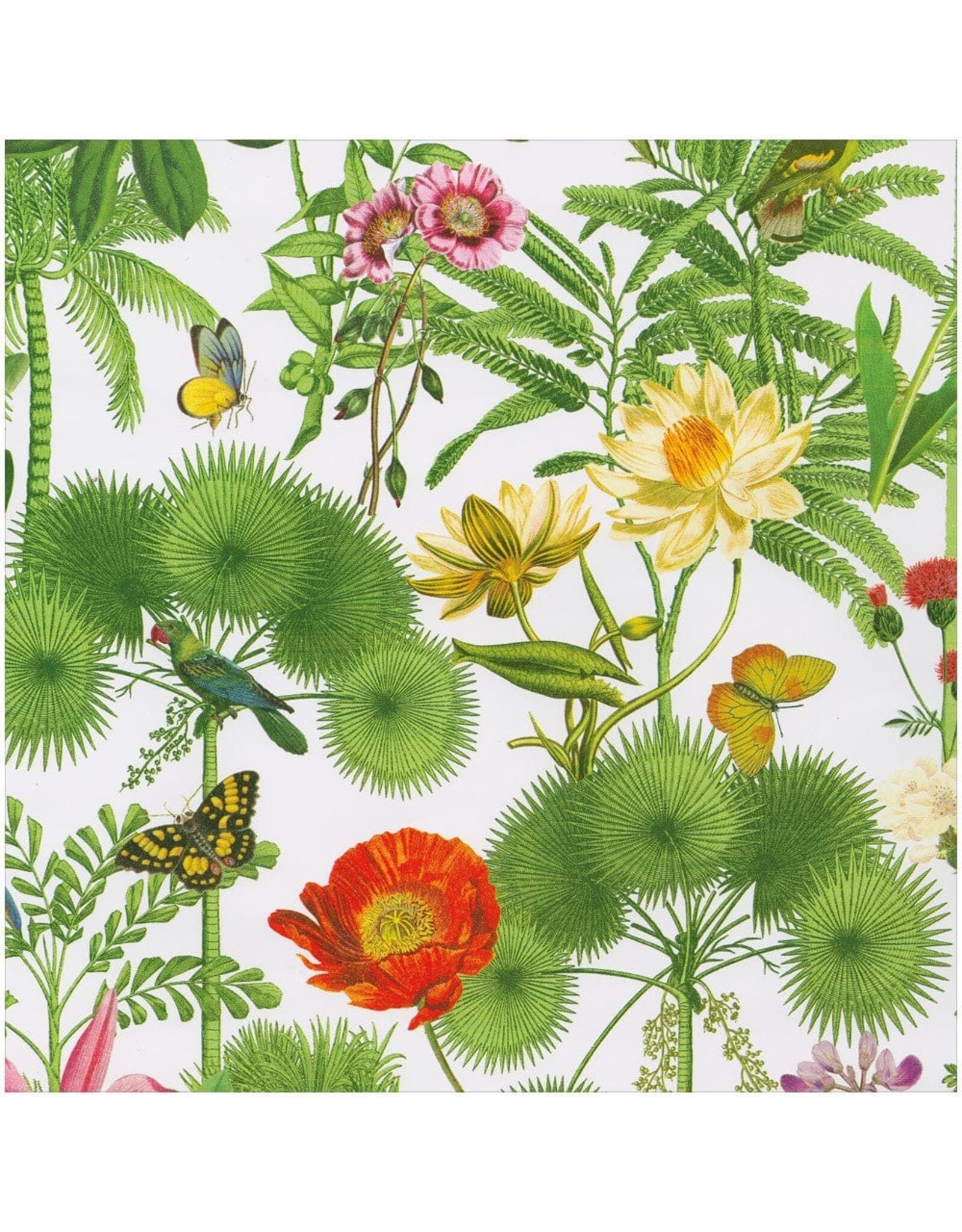 Caspari Gift Wrapping Paper 5ft Roll Paradise Garden