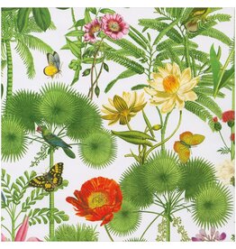 Caspari Gift Wrapping Paper 5ft Roll Paradise Garden