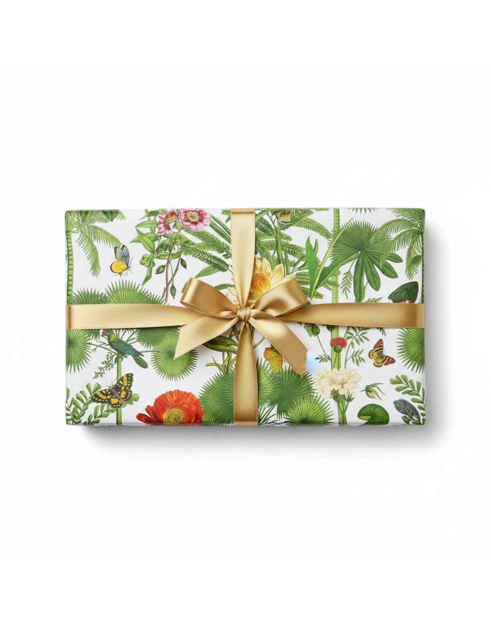 Caspari Gift Wrapping Paper 5ft Roll Paradise Garden