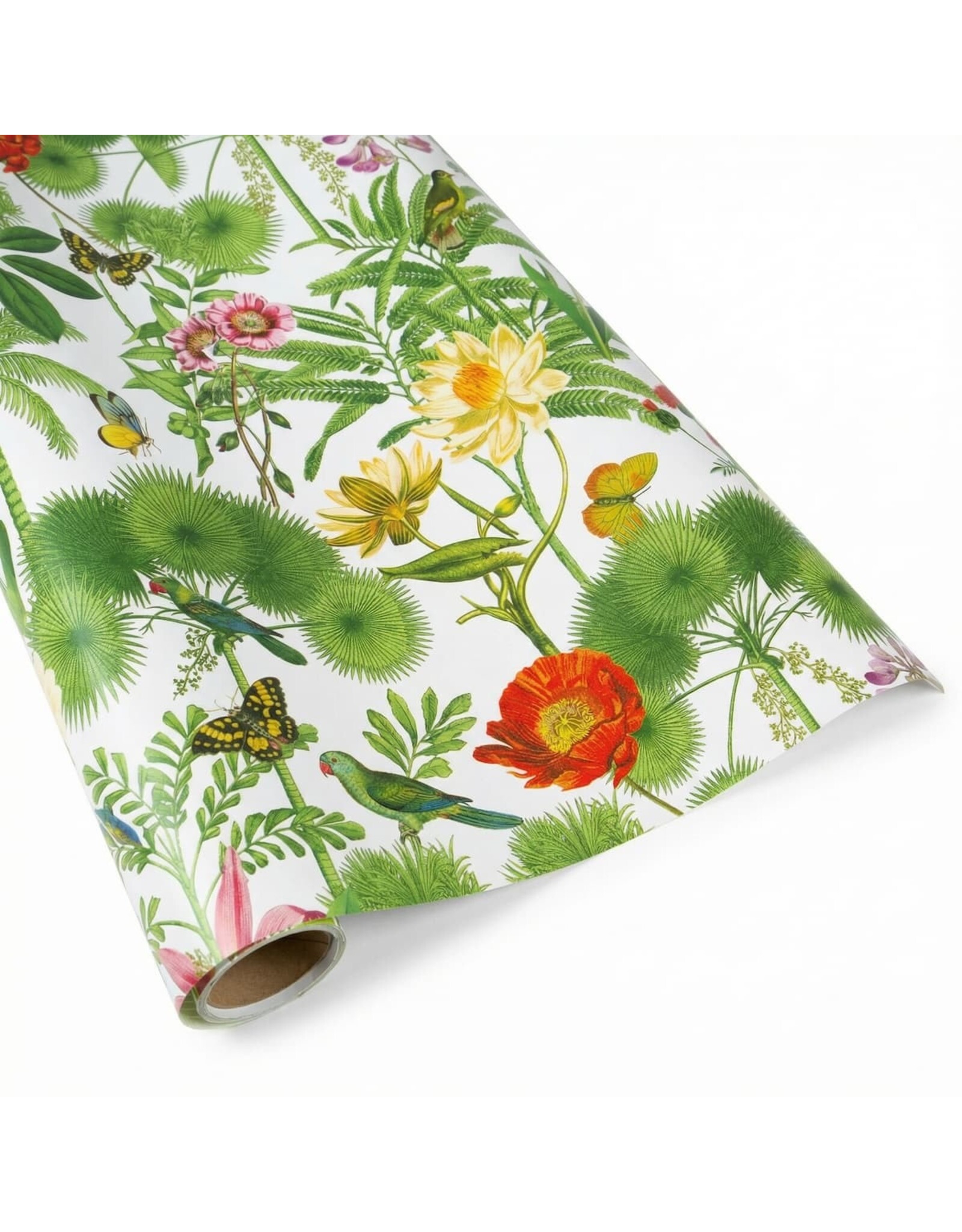 Caspari Gift Wrapping Paper 5ft Roll Paradise Garden