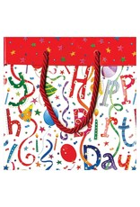 Caspari Gift Bag Happy Birthday SM 5.75x2.5x5.75