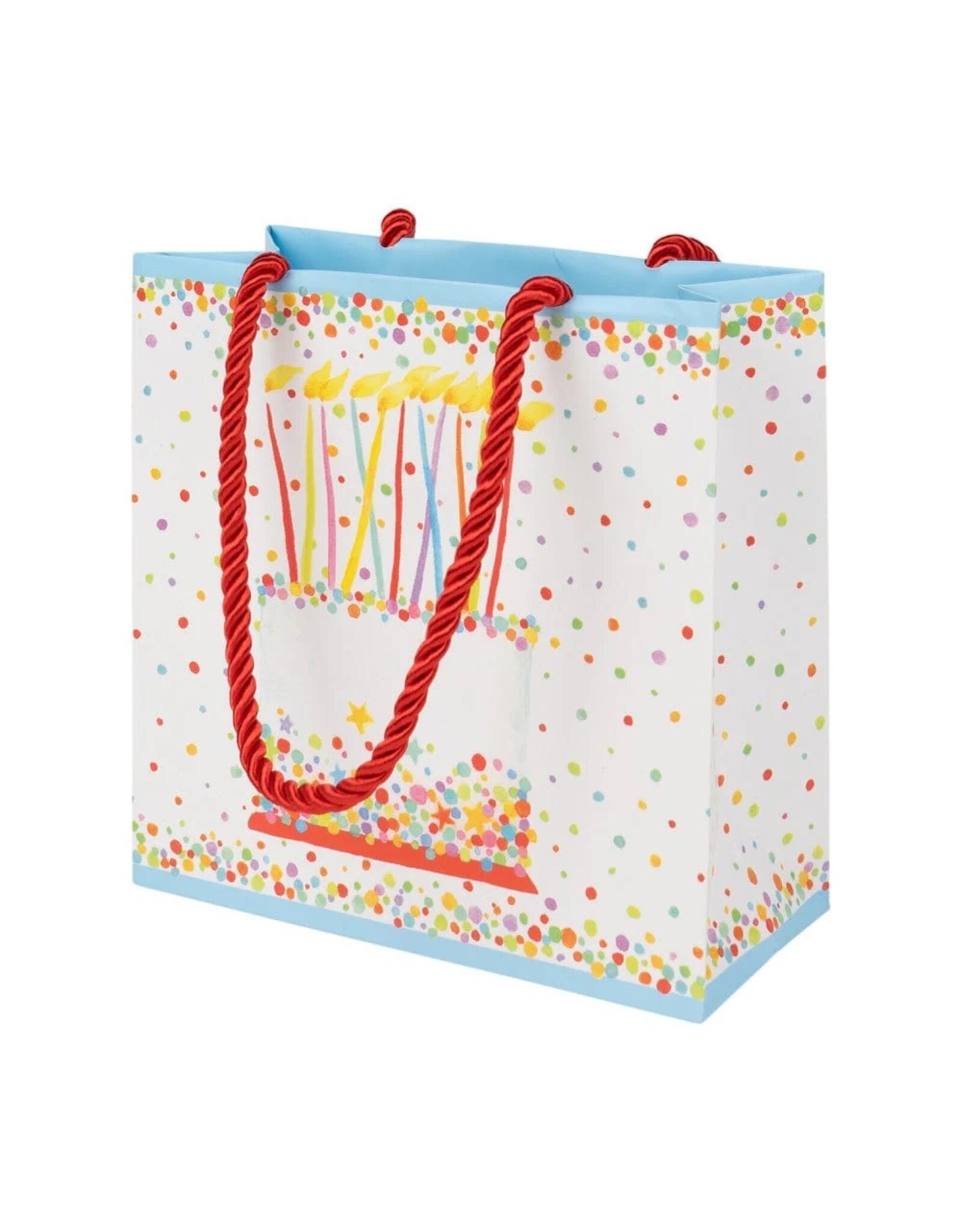 Caspari Gift Bag Birthday Cake SM 5.75x2.5x5.75