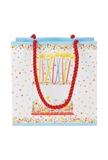 Caspari Gift Bag Birthday Cake SM 5.75x2.5x5.75