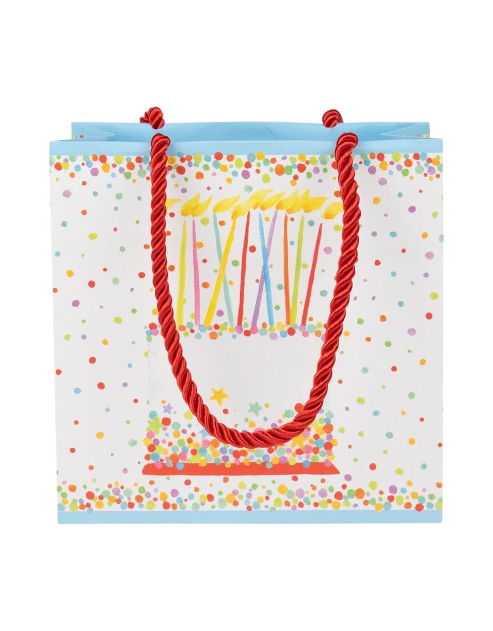 Caspari Gift Bag Birthday Cake SM 5.75x2.5x5.75
