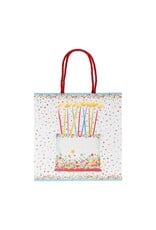 Caspari Birthday Gift Bag MD 9.75x9.75x4 Birthday Cake