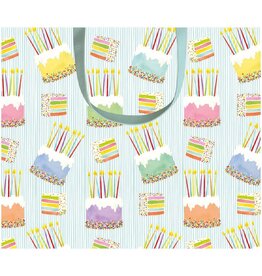 Caspari Gift Bag LG 11.75x4.75x10 Cake Frosting