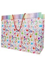 Caspari Gift Bag Jumbo 20x16x8 Happy Birthday