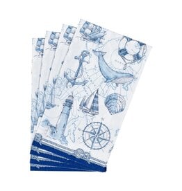 Caspari Paper Guest Towel Napkin To The Lighthouse