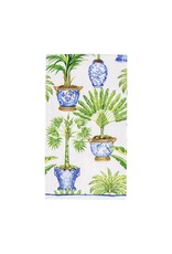 Caspari Paper Guest Towel Napkin Potted Palms