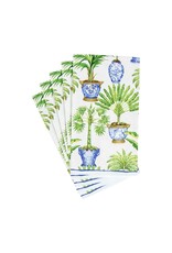 Caspari Paper Guest Towel Napkin Potted Palms