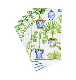 Caspari Paper Guest Towel Napkin Potted Palms