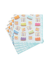 Caspari Paper Lunch Napkins 20ct Birthday Cake Frosting