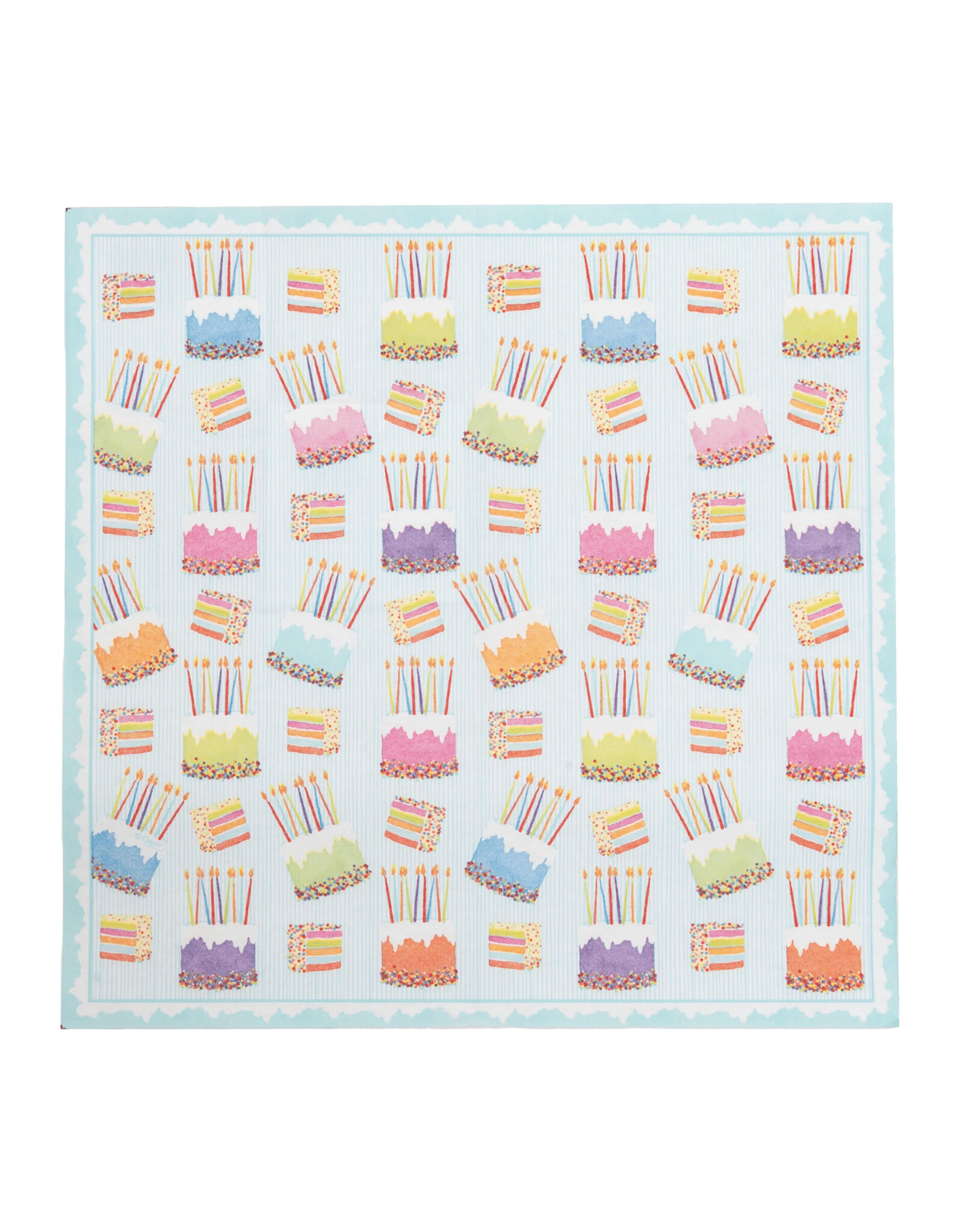 Caspari Paper Lunch Napkins 20ct Birthday Cake Frosting