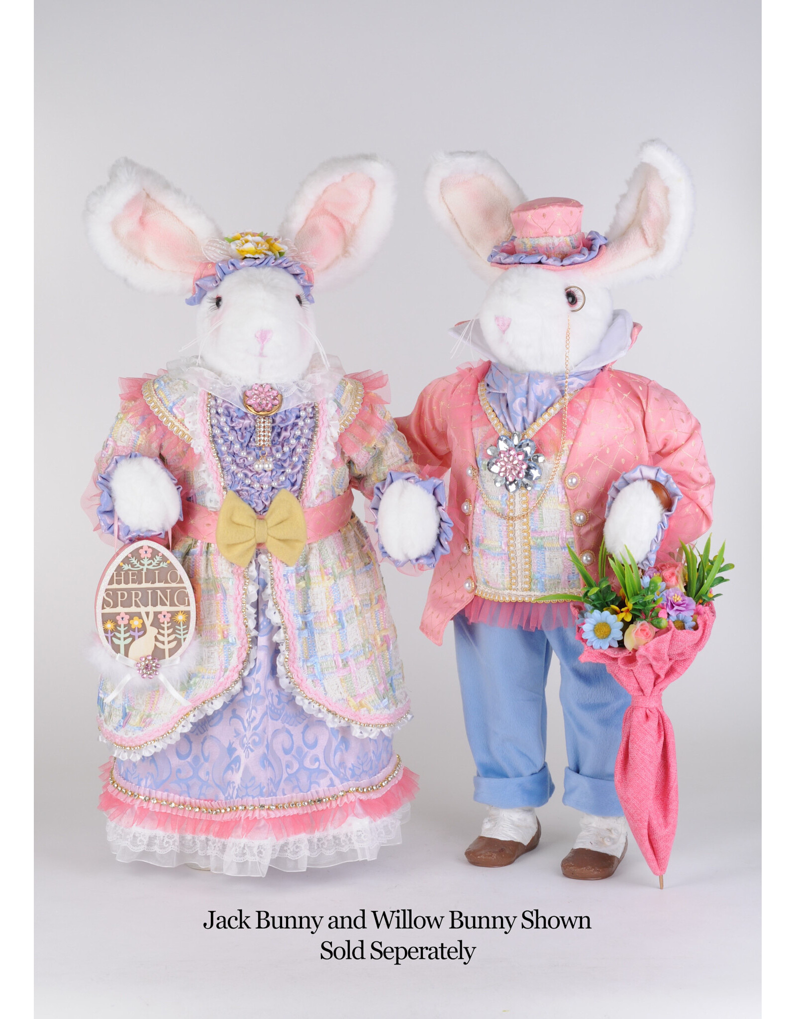 Karen Didion Jack Bunny Easter Spring Decor Collectible